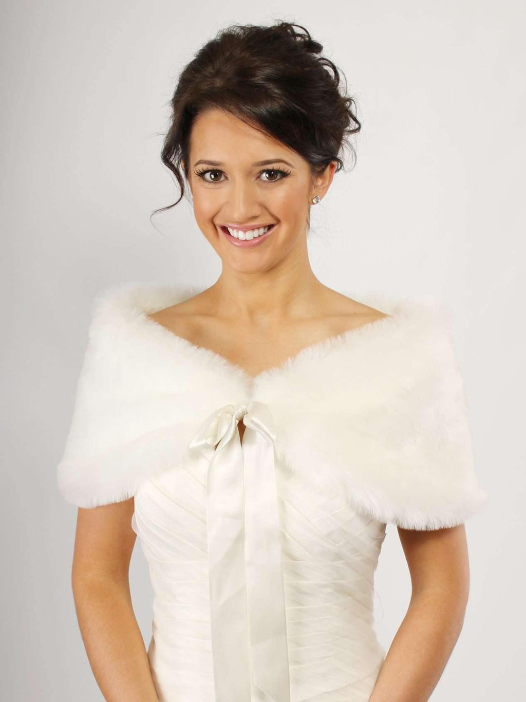 ETHNA Faux Fur Wrap - Adore Bridal and Occasion Wear