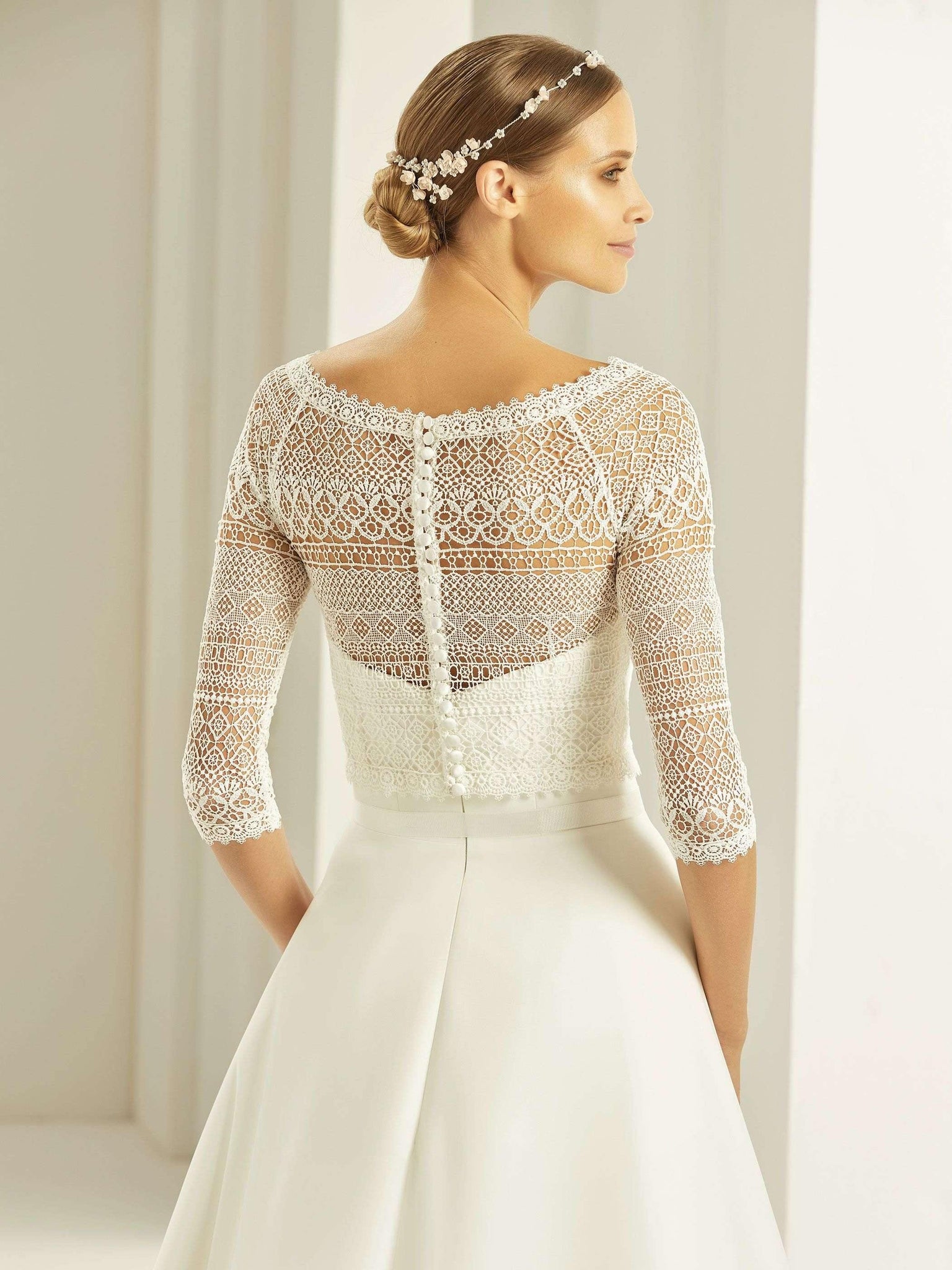 Elle Lace Jacket - Adore Bridal and Occasion Wear