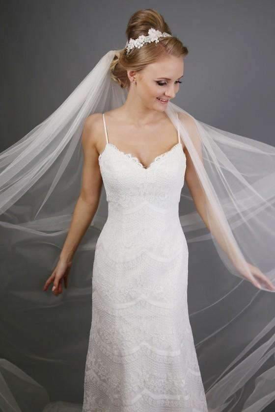 LILA - CUT EDGE VEIL - 98" - Adore Bridal and Occasion Wear