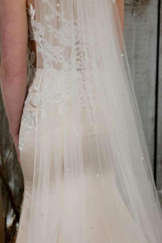 TINA - PEARL SCATTER VEIL - 98" - Adore Bridal and Occasion Wear