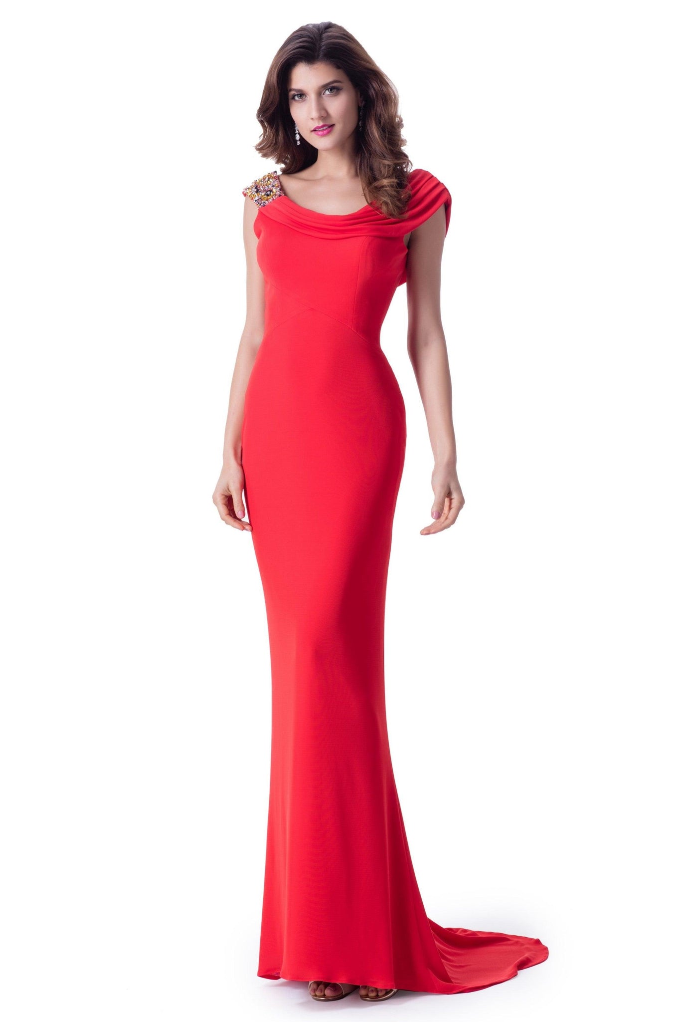 Fish cut evening gown sale
