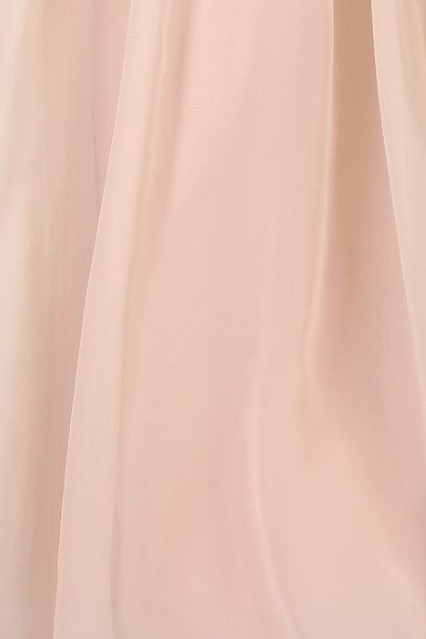 BLUSH PINK COLOUR CHIFFON DRESSES - Adore Bridal and Occasion Wear