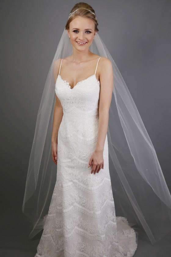 VERA - CUT EDGE  VEIL - 98" - Adore Bridal and Occasion Wear