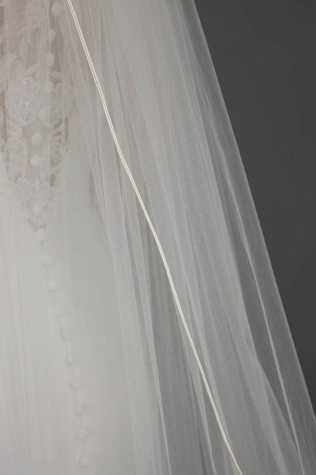 AC101-Signature Tulle Cord Edge Veil - Adore Bridal and Occasion Wear